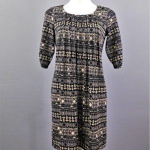 Perceptions Women Dress Black‎ Beige S